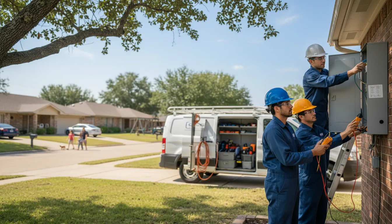Certified electrician providing emergency electrical services in Half Way, MO